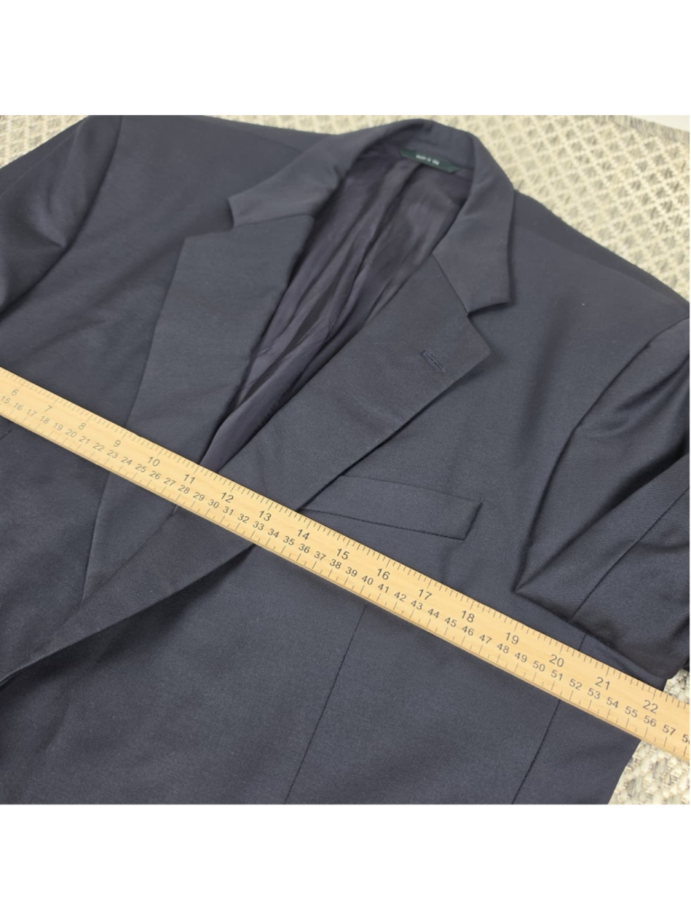 Brooks Brothers Country Club Navy Gold Button Blazer 43L Loro Piana Super 110s - Picture 12 of 14